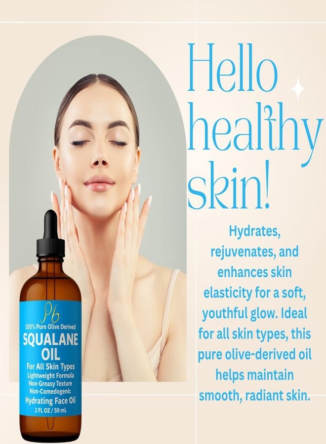 Pomberries Squalane Oil – 100% Plant-Derived, Lightweight & Fast-Absorbing, Squalane Oil for Face, Anti-Aging, Dry Skin, Hair & Body | Non-Greasy, Non-Comedogenic Moisturizer | 2 fl oz - Image 5
